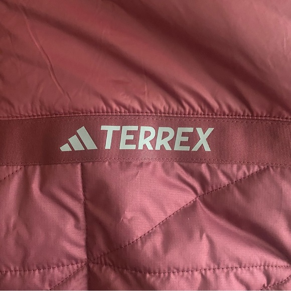 Adidas Terrex Puffer Jacket Women Plus 1X Quilted Insulated Full Zip Pockets Top - Picture 6 of 16